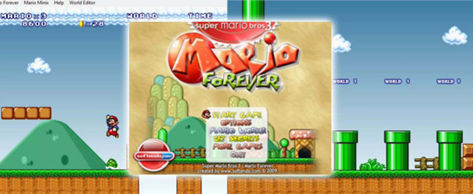 Free Download for 'Super Mario 3: Mario Forever' for PC